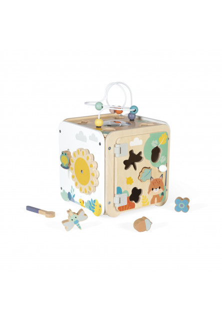 Pure Drevená motorická kocka s aktivitami