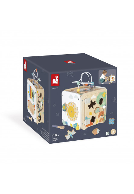 Pure Drevená motorická kocka s aktivitami