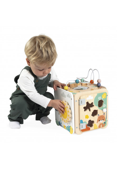 Pure Drevená motorická kocka s aktivitami