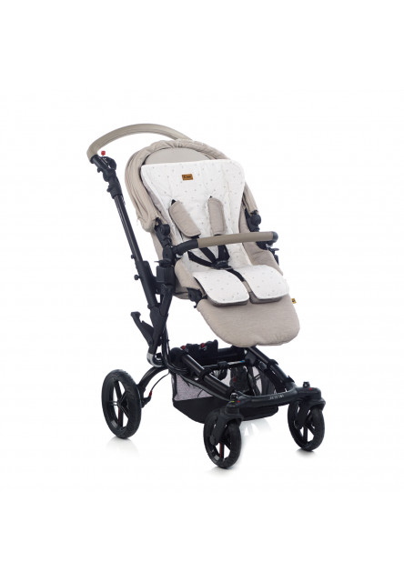 Podložka do kočíka obojstranná Flappy Pale