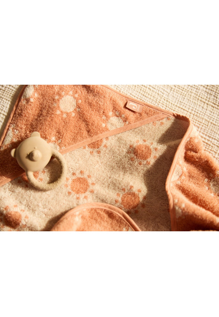 Osuška s kapucí froté 75x75 cm Jacquard Sun