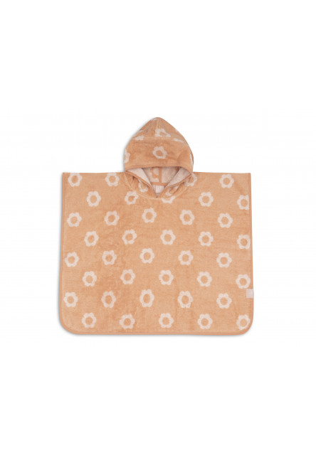 Osuška pončo froté Jacquard Flower