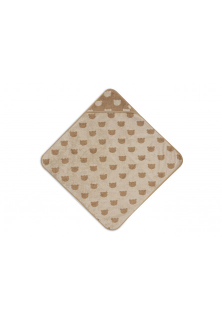 Osuška s kapucí froté 75x75 cm Jacquard Teddy Bear