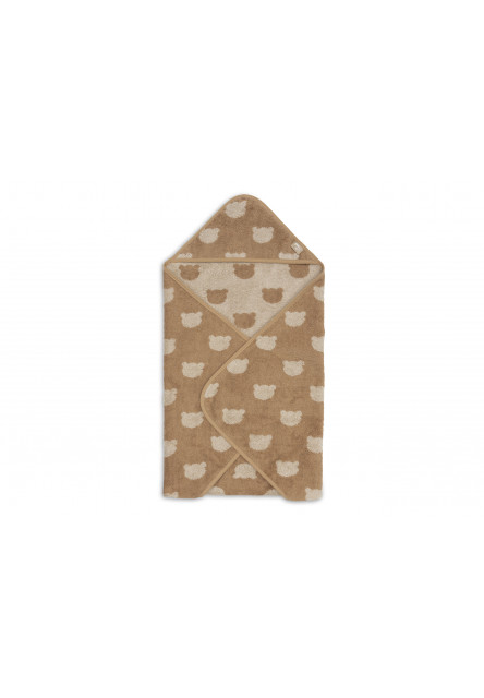 Osuška s kapucí froté 75x75 cm Jacquard Teddy Bear