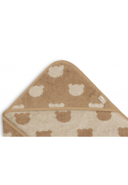 Osuška s kapucí froté 75x75 cm Jacquard Teddy Bear