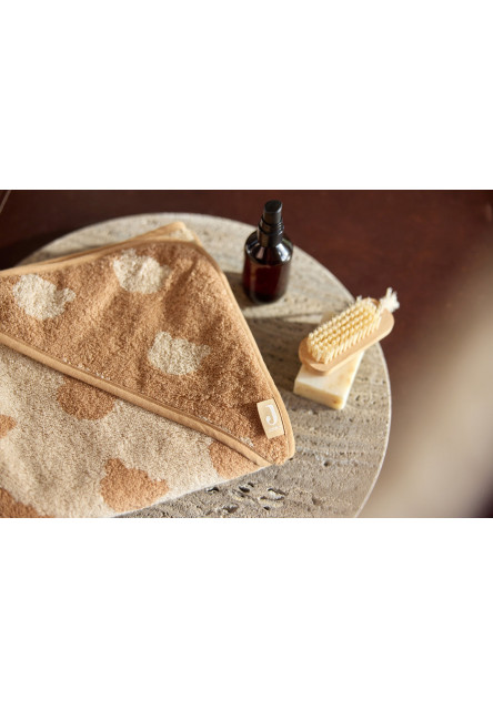 Osuška s kapucí froté 75x75 cm Jacquard Teddy Bear