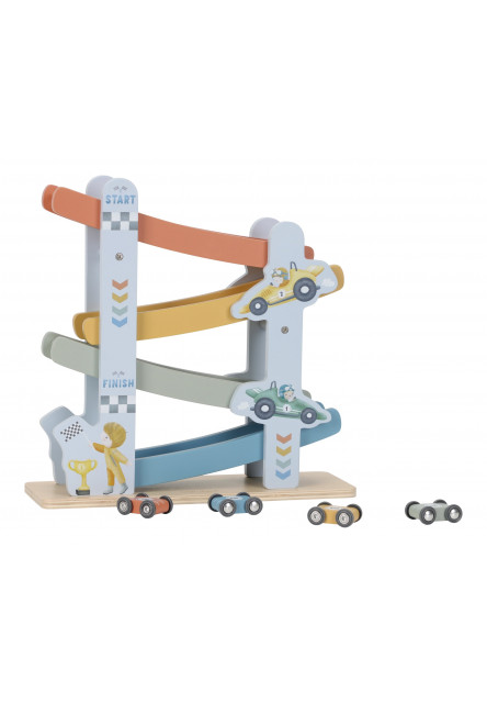 Závodní dráha s autíčky dřevěná Blue