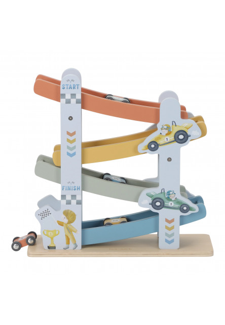 Závodní dráha s autíčky dřevěná Blue