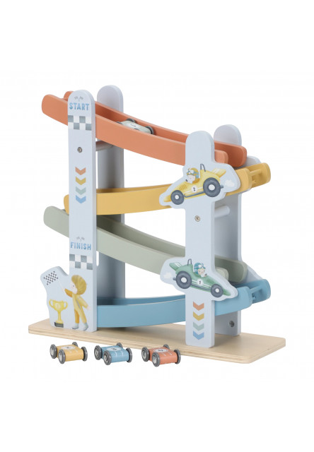 Závodní dráha s autíčky dřevěná Blue