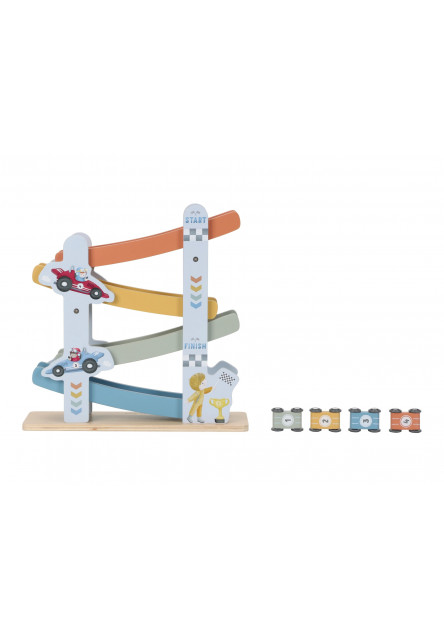 Závodní dráha s autíčky dřevěná Blue
