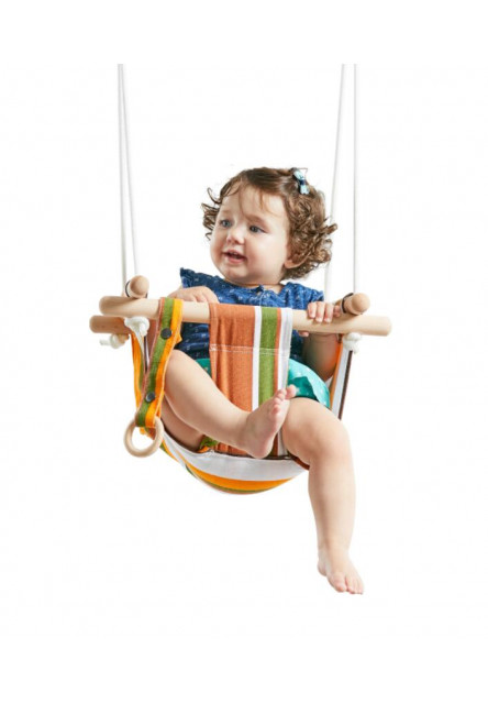 Detská textilná hojdačka 100% bavlna pruhovaná