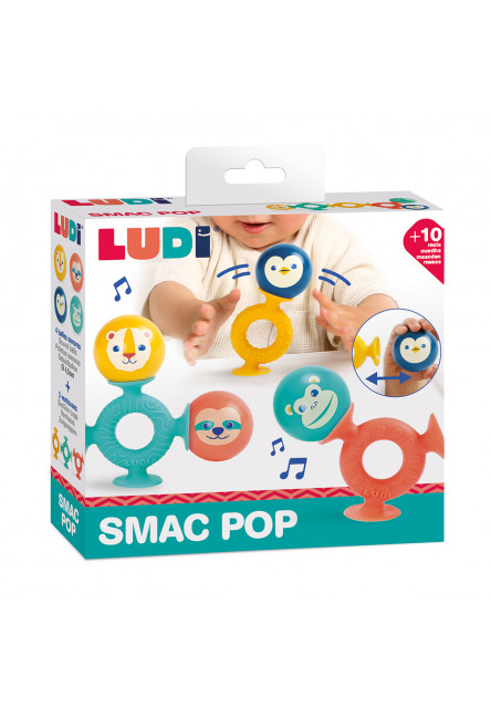 Chrastítka s přísavkou Smac Pop