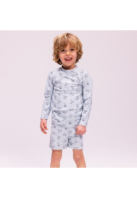 Koupací tričko s UPF 50+ Little Seagull Modré