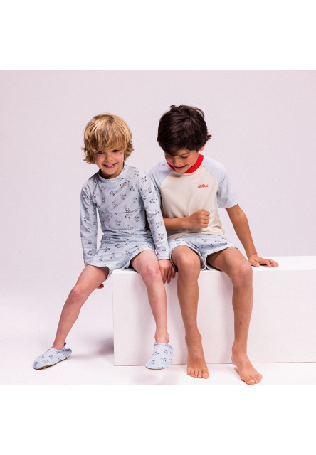 Koupací tričko s UPF 50+ Little Seagull Modré