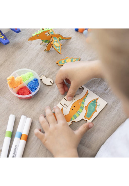 Kreativní sada Dinosauři dřevění