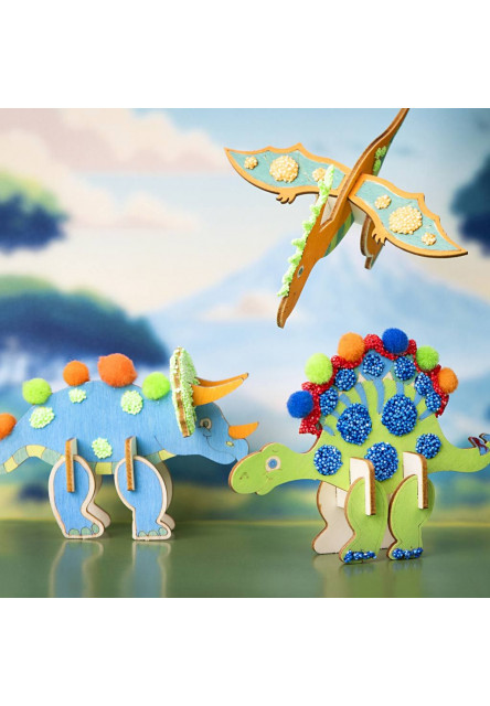 Kreativní sada Dinosauři dřevění