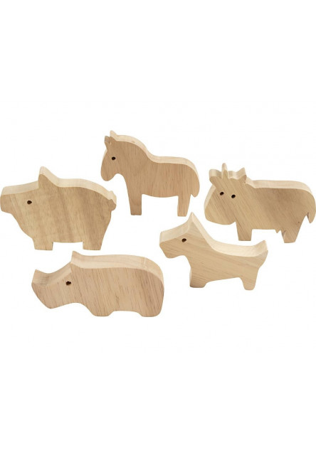Kreativní sada Zvířata z farmy dřevěná
