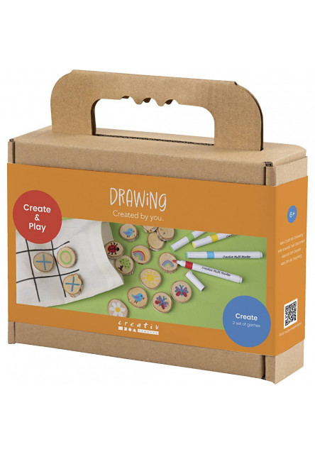 Kreativní sada Pexeso a piškvorky dřevěné