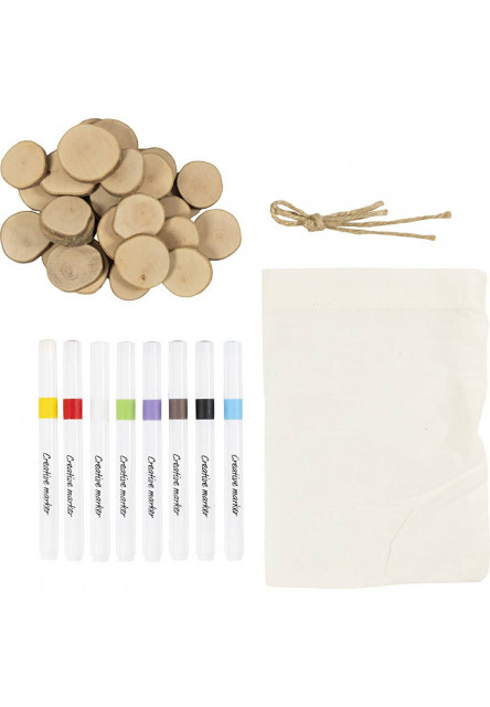 Kreativní sada Pexeso a piškvorky dřevěné