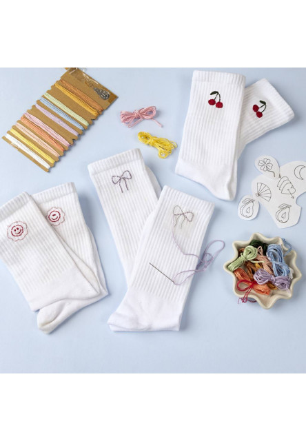 Kreativní sada Vyšívání ponožek