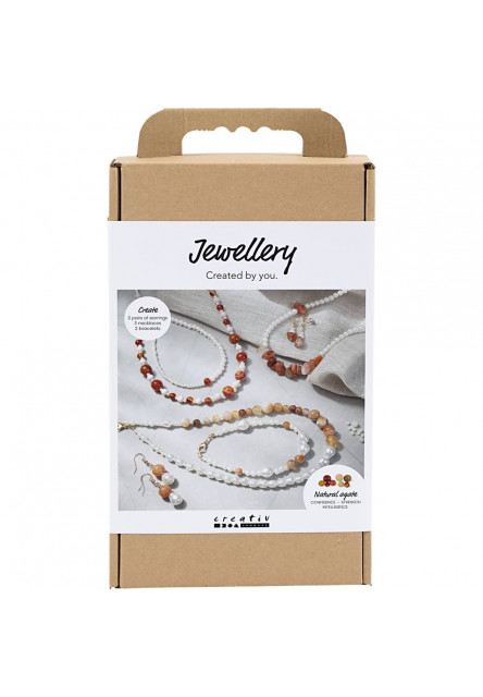 Kreatívna sada Šperky s korálkami s achátom a jantárom