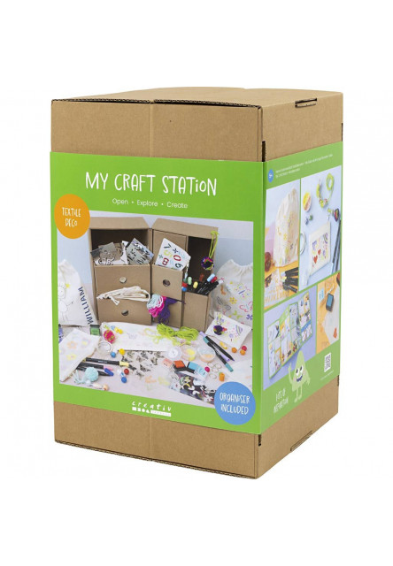 Kreatívna sada Maxi box so zásuvkami Dekorovanie textilu