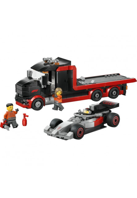 Výstavný nákladiak F1® s pretekárskym autom Audi F1®