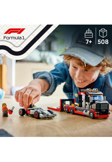 Výstavný nákladiak F1® s pretekárskym autom Audi F1®