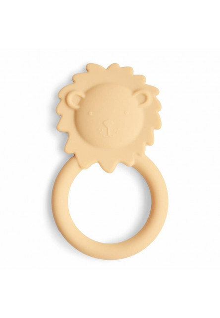 Hryzadlo mushie - lion- soft yellow