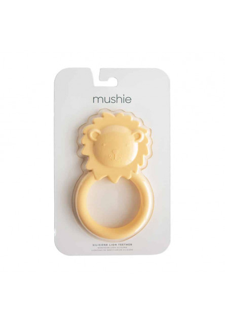 Hryzadlo mushie - lion- soft yellow