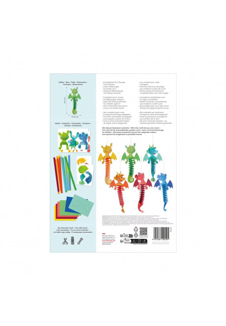 Kreatívna sada Skladanie z papiera Ohniví draci