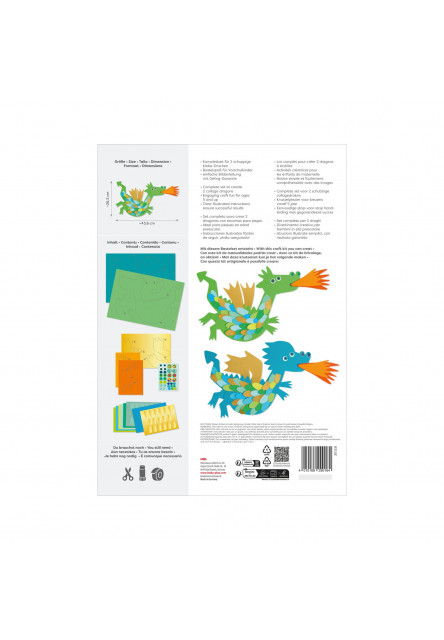 Kreatívna sada Koláž s drakmi