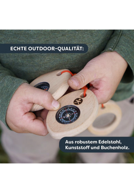 Terra Kids Adventure Kompaktné trio so skobou - kompas, lupa, teplomer