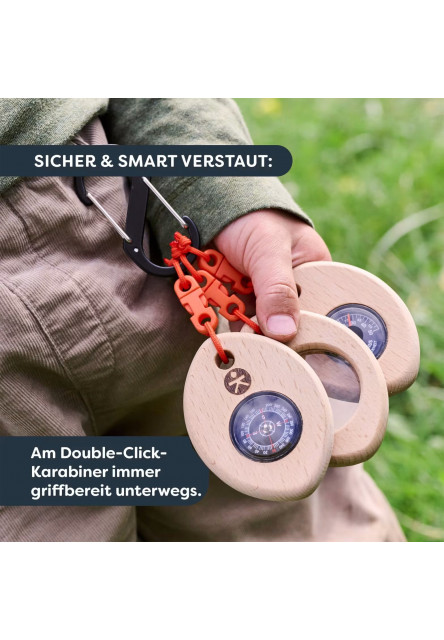 Terra Kids Adventure Kompaktné trio so skobou - kompas, lupa, teplomer