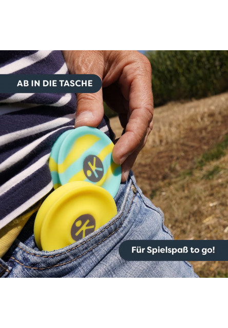 Terra Kids Adventure Chyť ma! silikónové disky 2 ks modrý