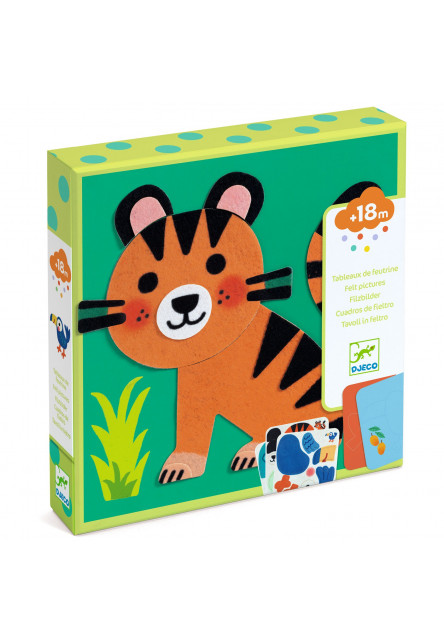 Plstěné obrázky Měkká zvířátka