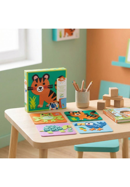 Plstěné obrázky Měkká zvířátka