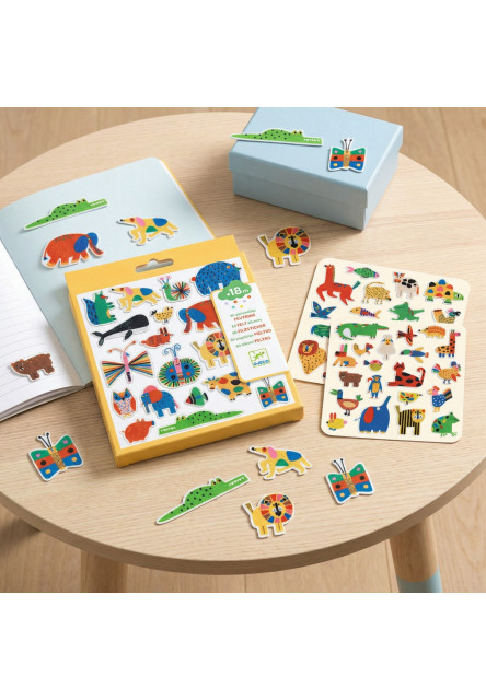 Plstěné samolepky Zvířátka 60 ks