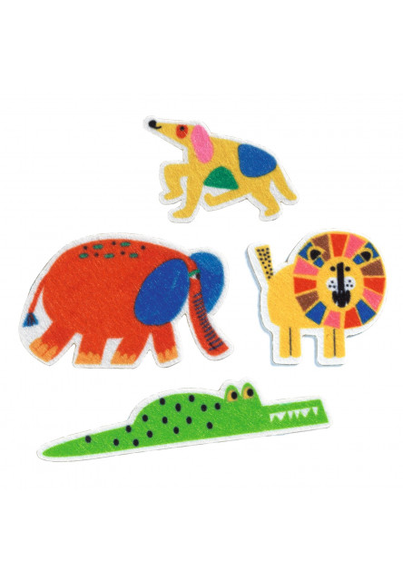 Plstěné samolepky Zvířátka 60 ks