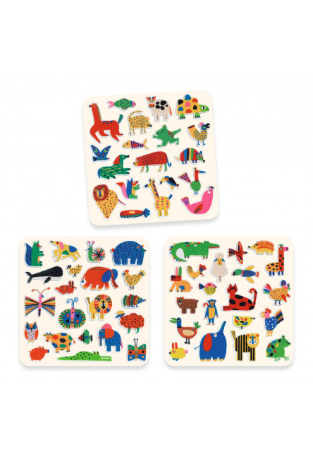 Plstěné samolepky Zvířátka 60 ks