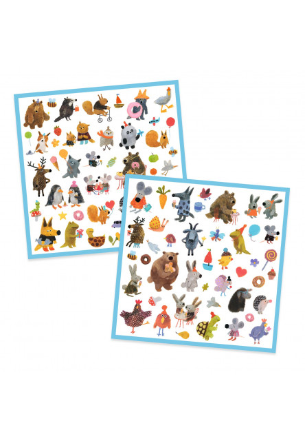 Samolepky Chlupatí kamarádi 160 ks