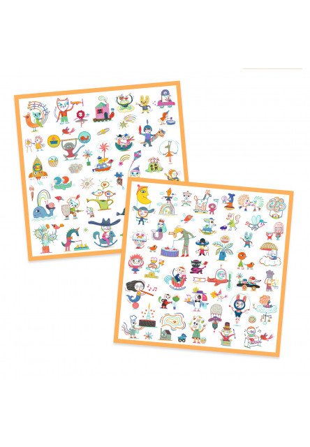 Samolepky Svět Djeco 160 ks