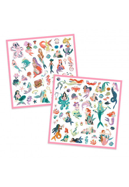 Samolepky Třpytivé mořské panny 160 ks
