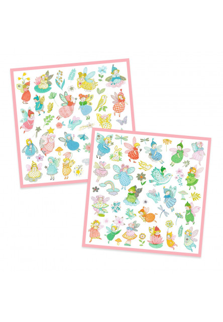 Samolepky Třpytivé víly 160 ks
