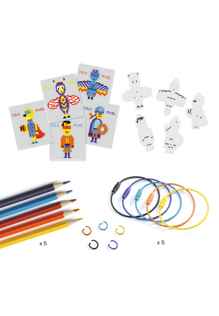 DIY Vyrob si sám Hrdinové Pixel Art