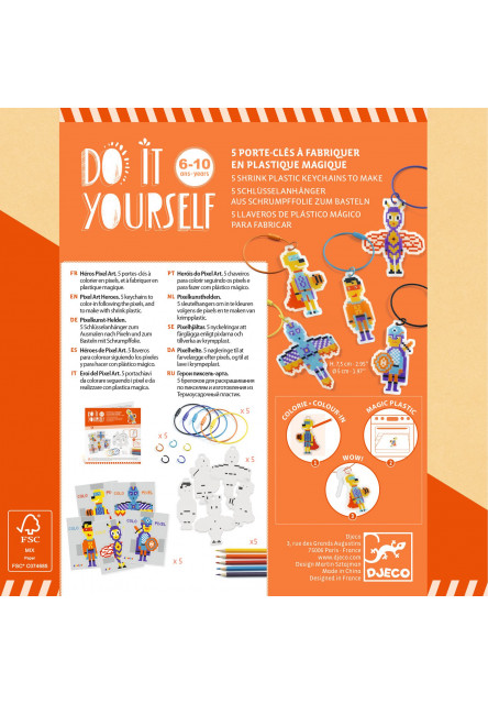 DIY Vyrob si sám Hrdinové Pixel Art