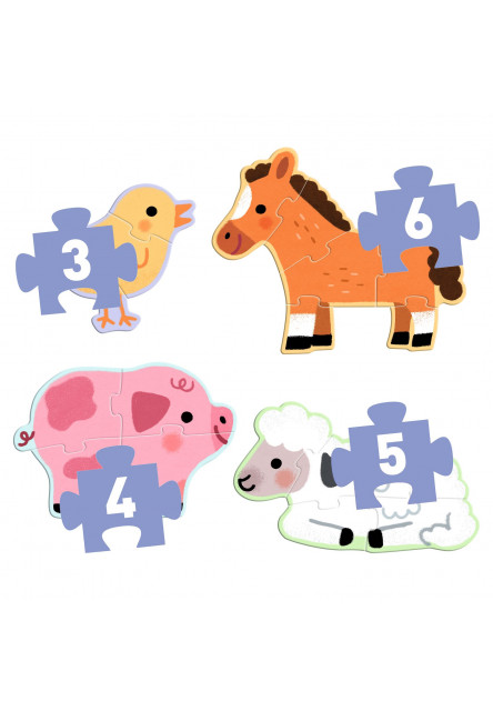 První puzzle Na farmě