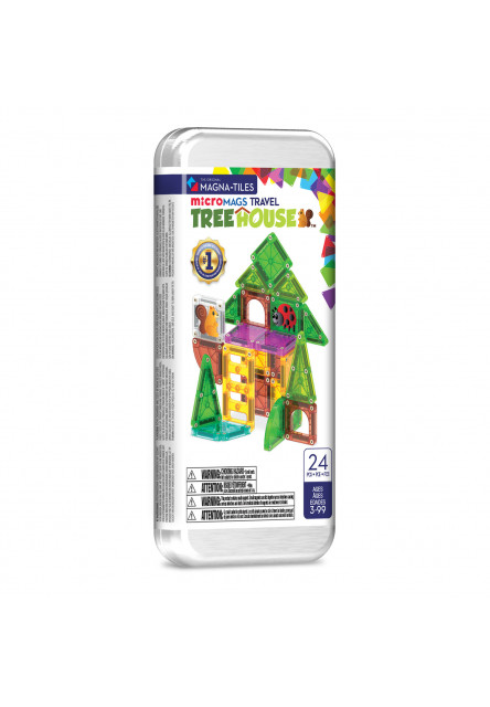 Magnetická stavebnice microMAGS Treehouse Travel Set 24 dílů