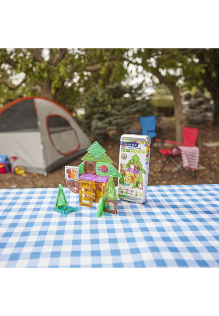 Magnetická stavebnice microMAGS Treehouse Travel Set 24 dílů