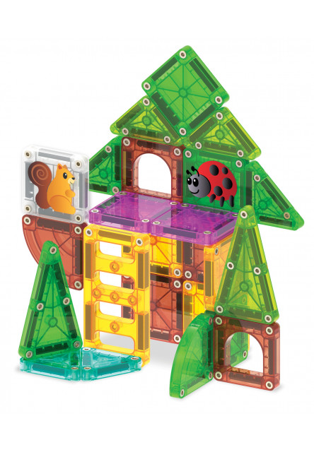 Magnetická stavebnice microMAGS Treehouse Travel Set 24 dílů
